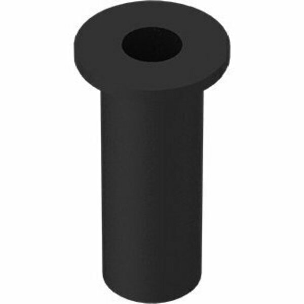Bsc Preferred Rubber-Coated Brass Insulating Rivet Nut 10-32 Thread for 0.312 to 5/8 Material Thickness, 10PK 93495A190
